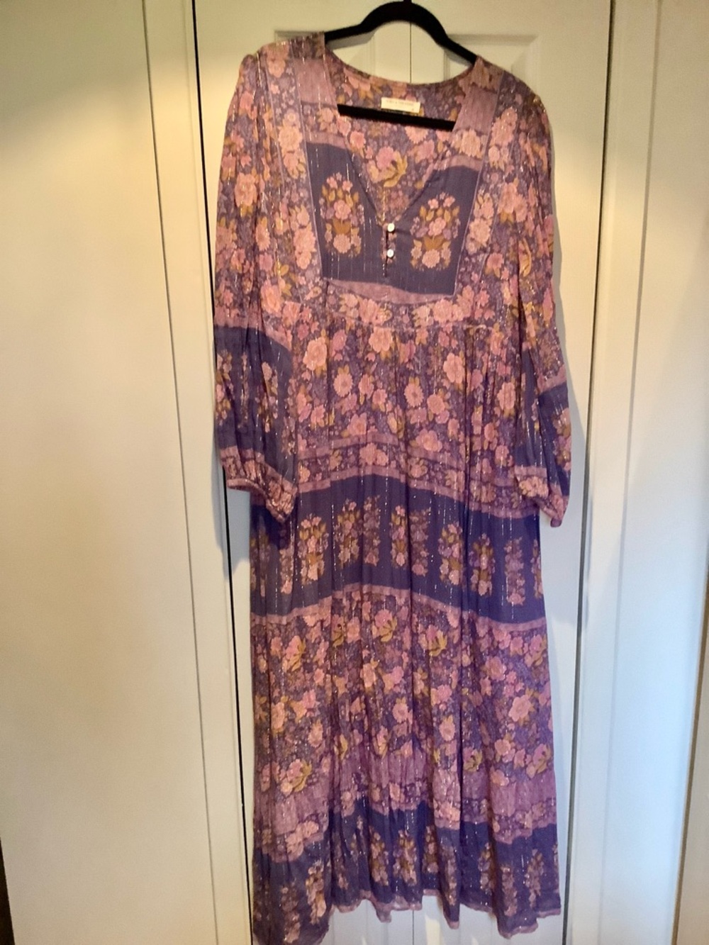 Spell Lavender Floral Boho Maxi Dress - Picture 3 of 8